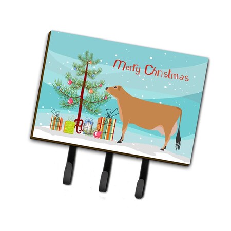 Carolines Treasures Jersey Cow Christmas Leash or Key Holder BB9196TH68